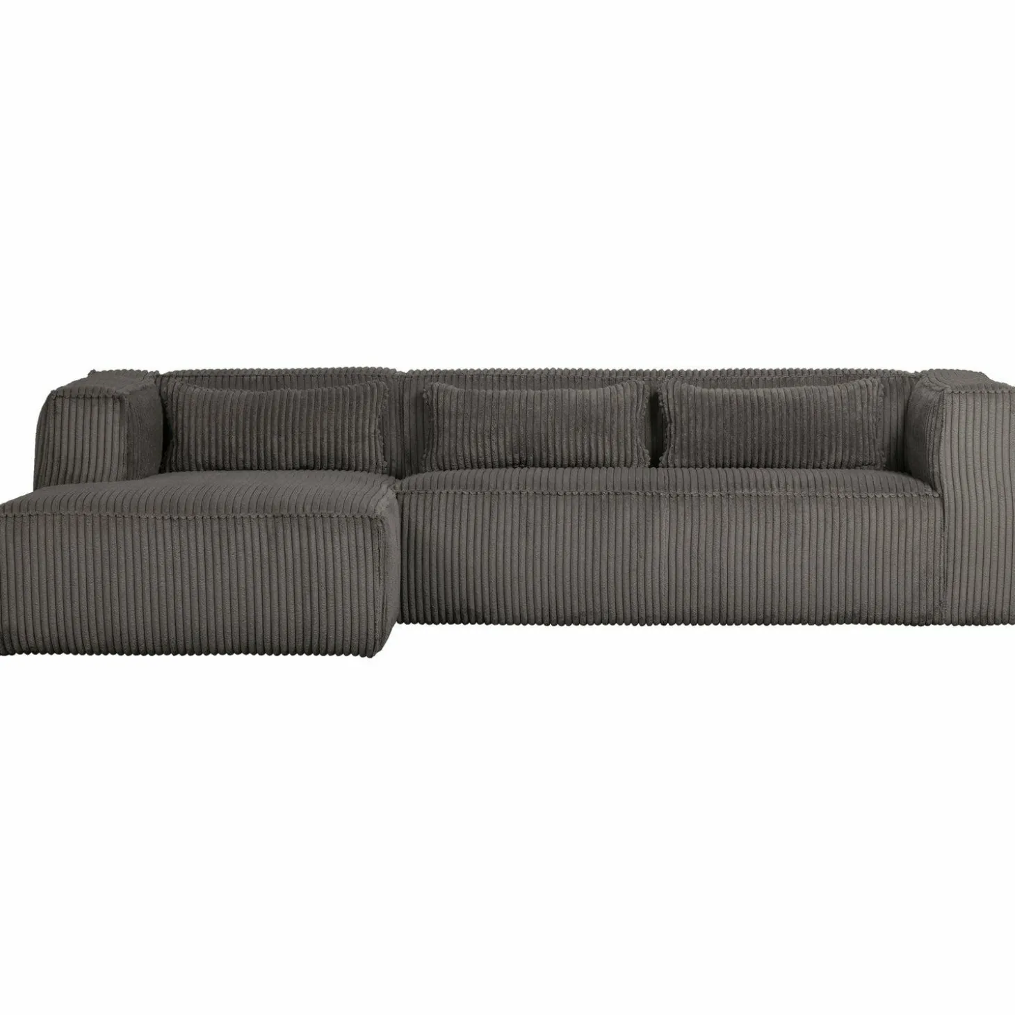 Bean hoekbank links grove ribstof terrazzo - Loft24.nl