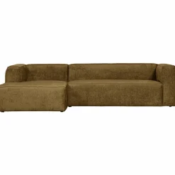 Bean hoekbank links structure velvet spices - Loft24.nl