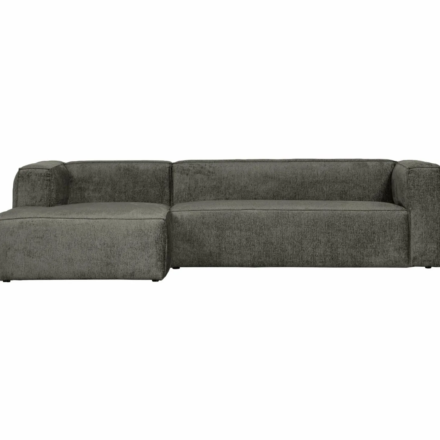 Bean hoekbank links structure velvet waterplant - Loft24.nl