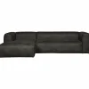 Bean hoekbank links zwart - Loft24.nl