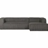 Bean hoekbank rechts grove ribstof terrazzo - Loft24.nl