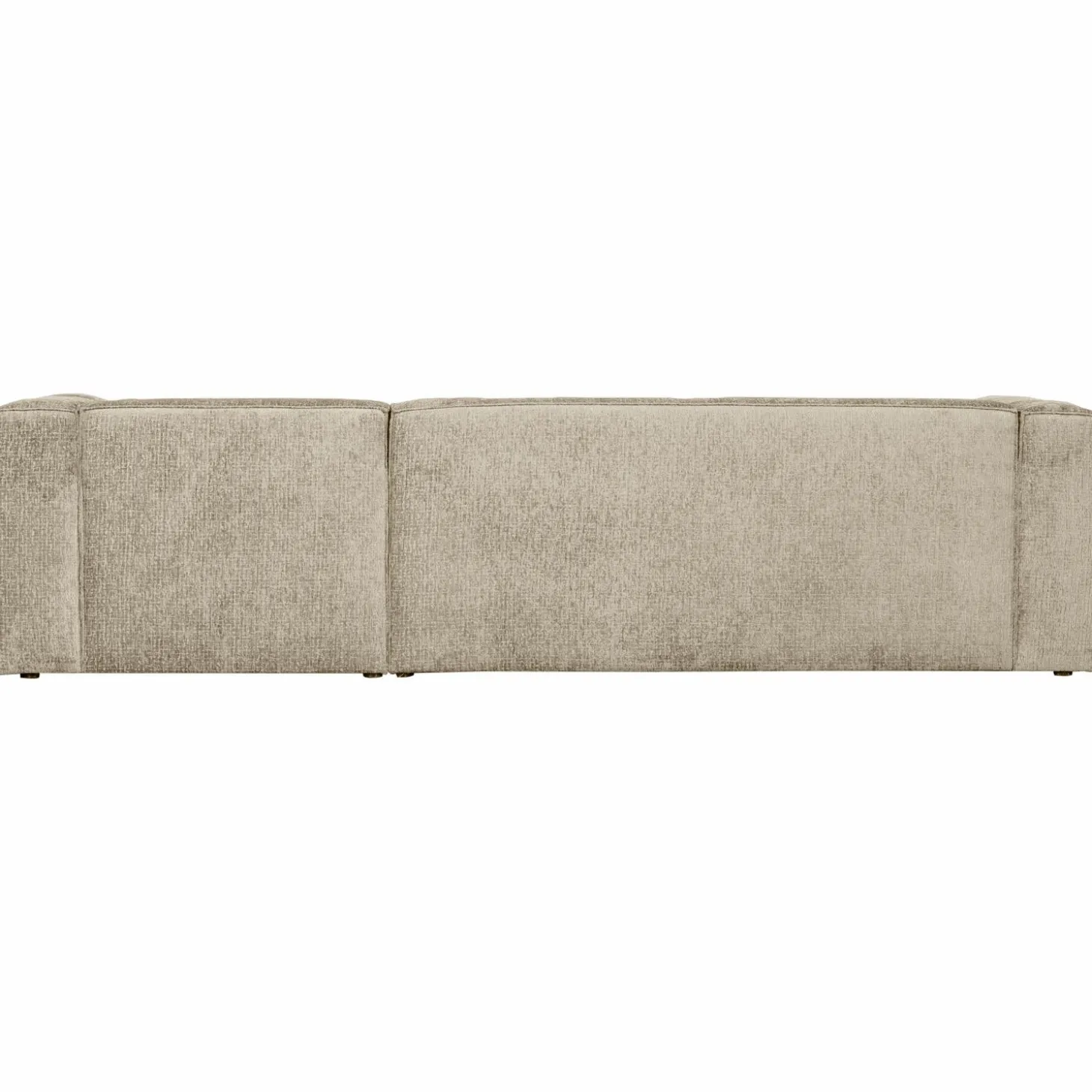 Bean hoekbank rechts structure velvet buttermilk - Loft24.nl