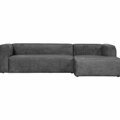 Bean hoekbank rechts structure velvet cloud sky - Loft24.nl