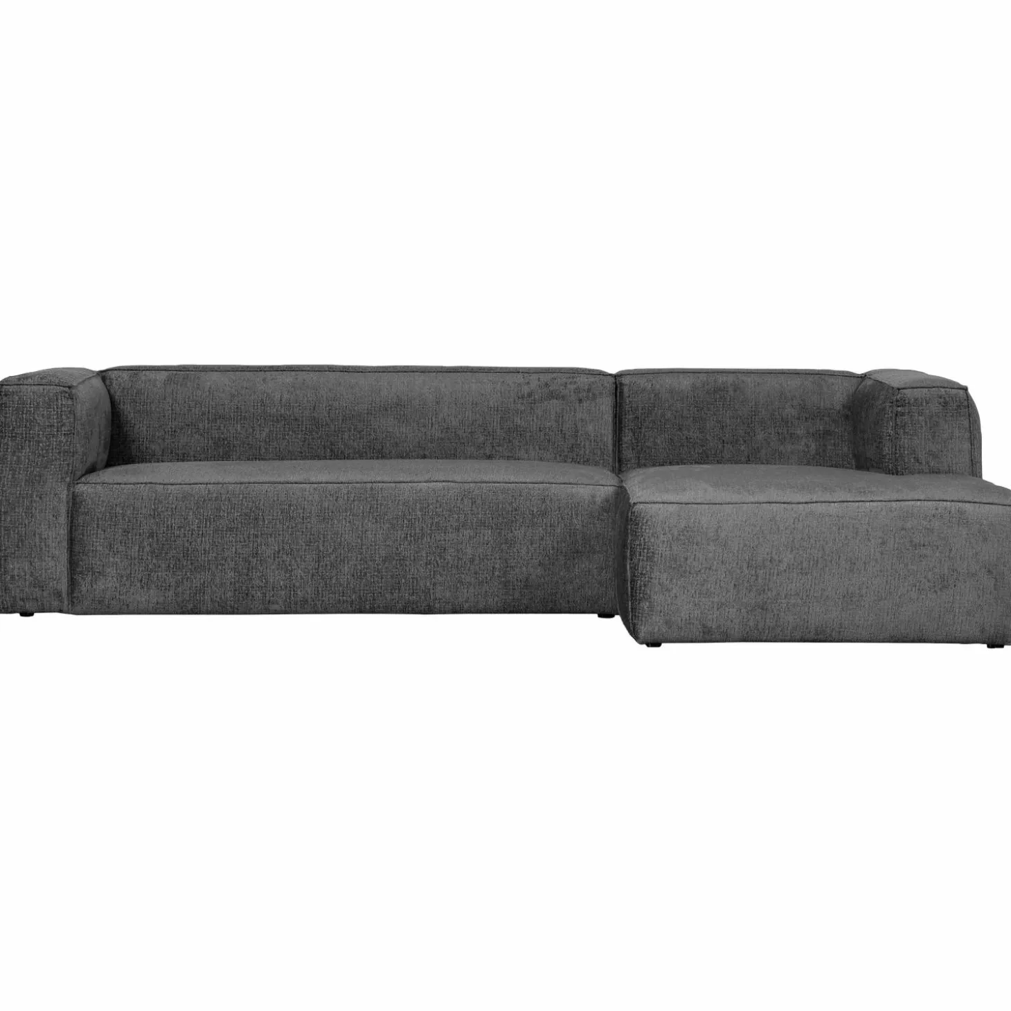 Bean hoekbank rechts structure velvet cloud sky - Loft24.nl