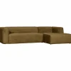 Bean hoekbank rechts structure velvet spices - Loft24.nl