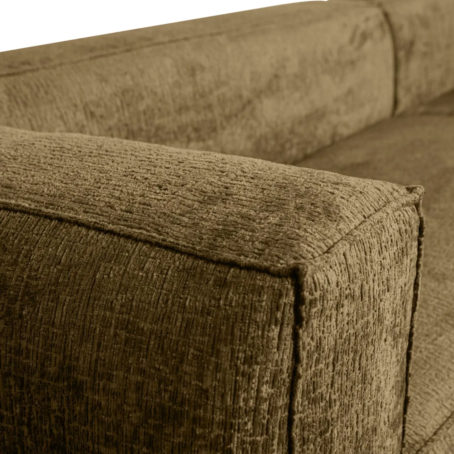 Bean hoekbank rechts structure velvet spices - Loft24.nl