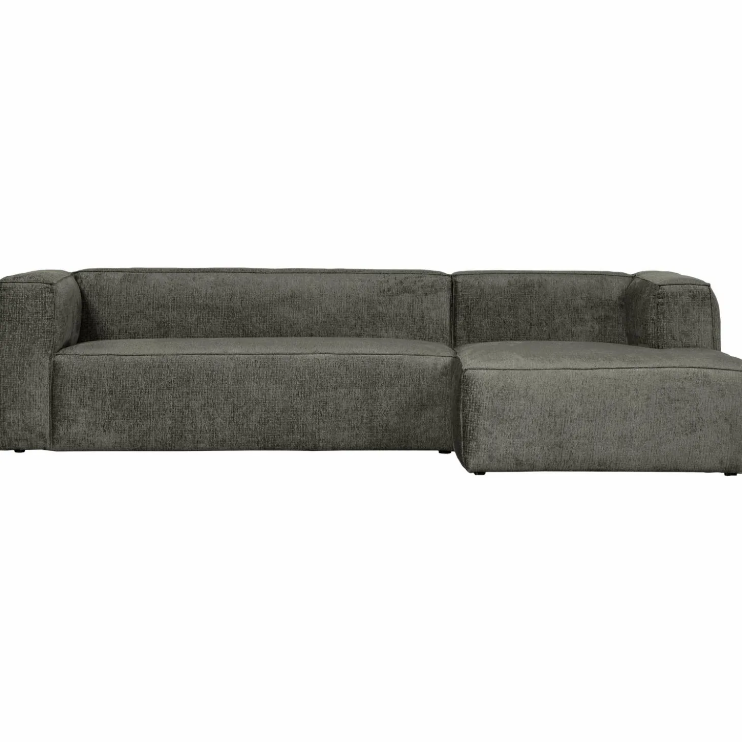 Bean hoekbank rechts structure velvet waterplant - Loft24.nl