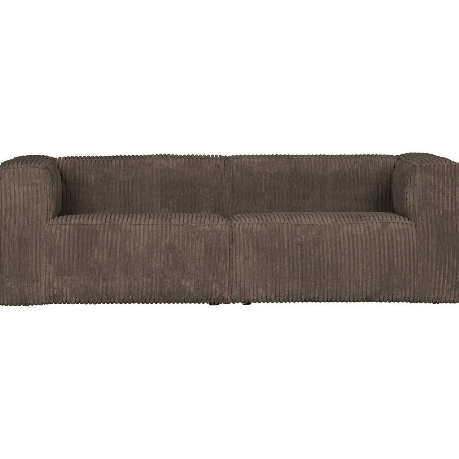 Bean 3,5-zits bank grove ribstof mud - Loft24.nl