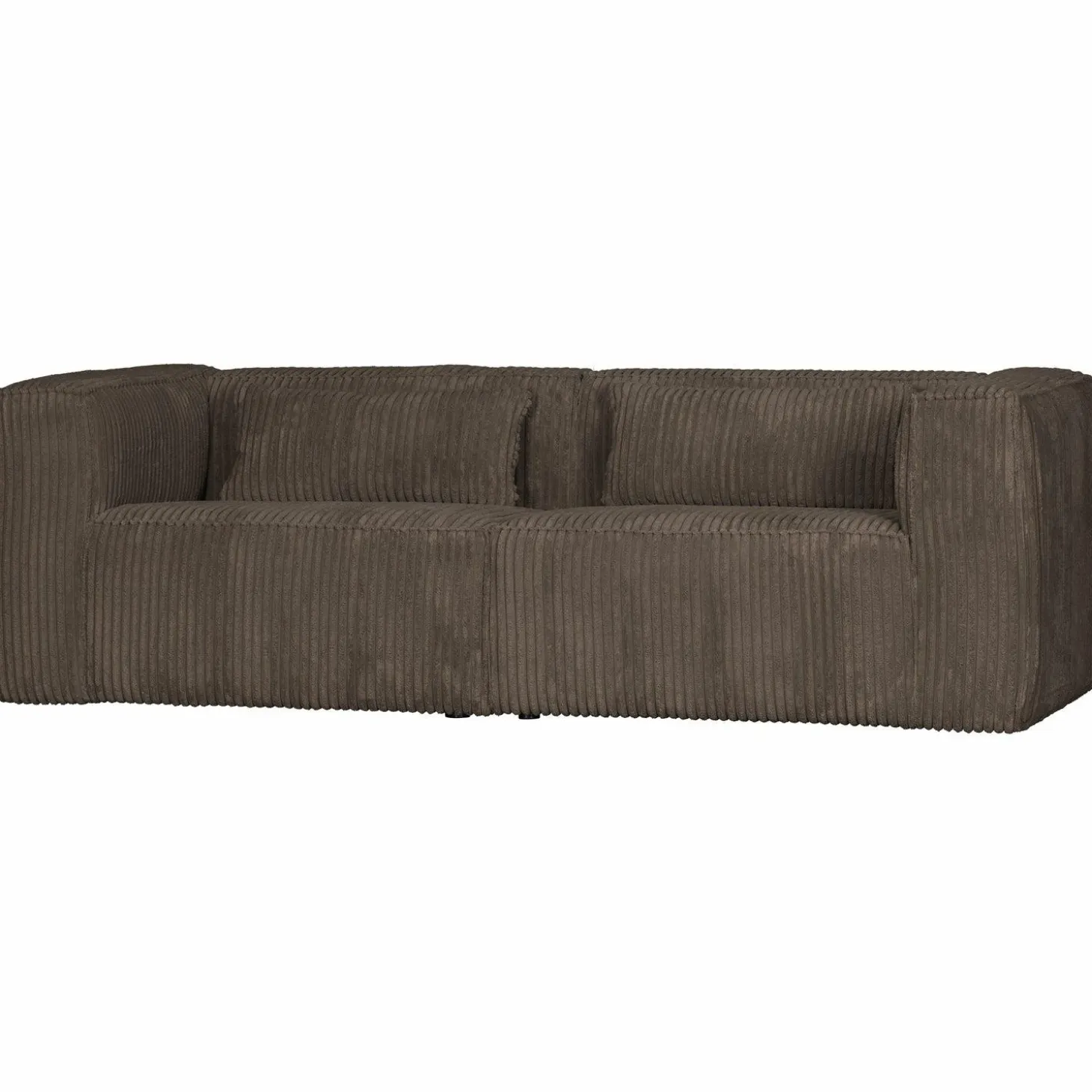 Bean 3,5-zits bank grove ribstof mud - Loft24.nl