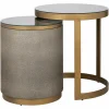 Bijzettafel Bloomville Lederlook - Set van 2 stuks - Loft24.nl