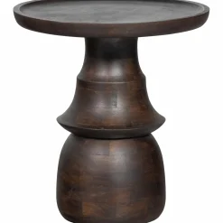 Bijzettafel Broad Mangohout Ø50cm Naturel - Loft24.nl