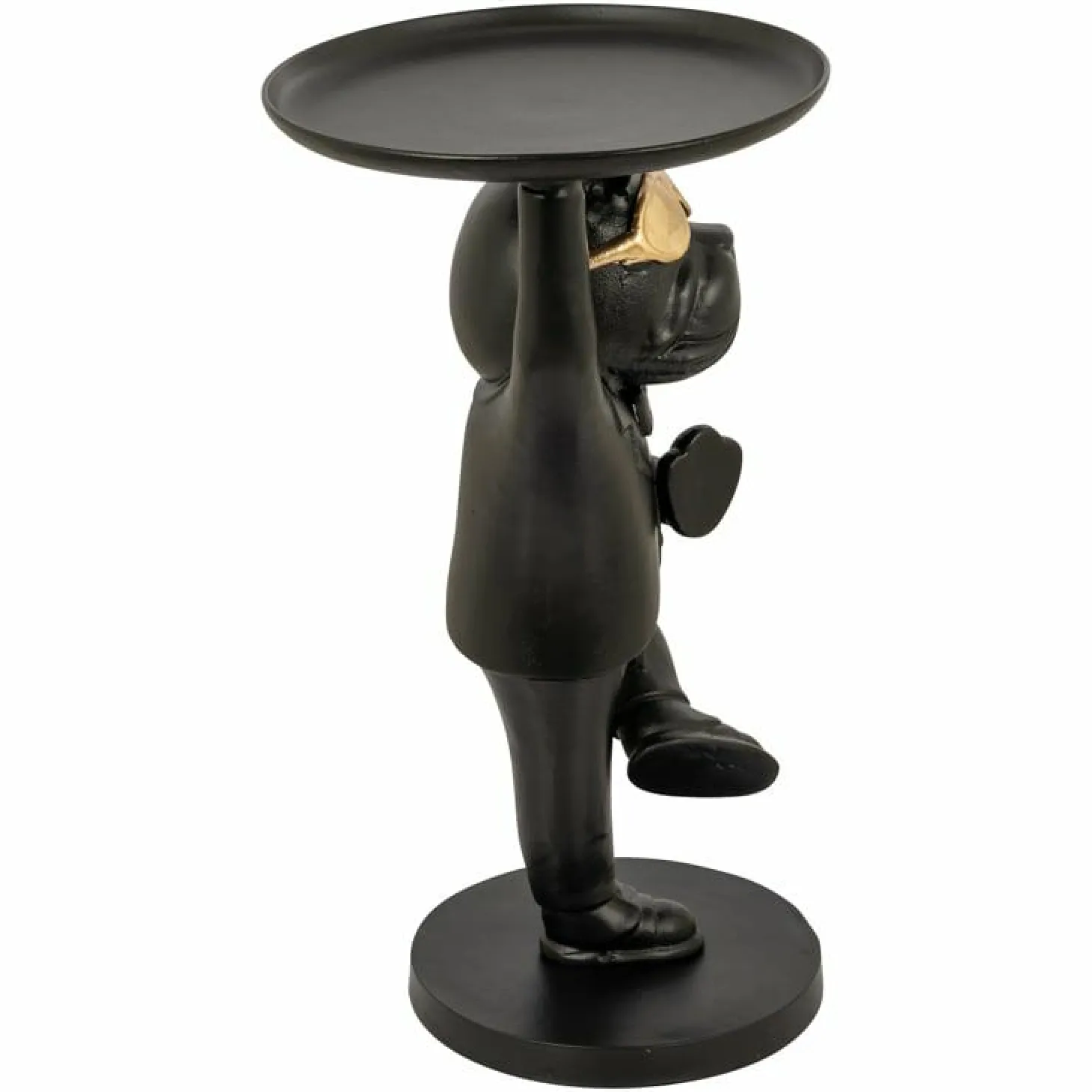 Bijzettafel Bullie Ø65 cm - Zwart/Goud - Loft24.nl