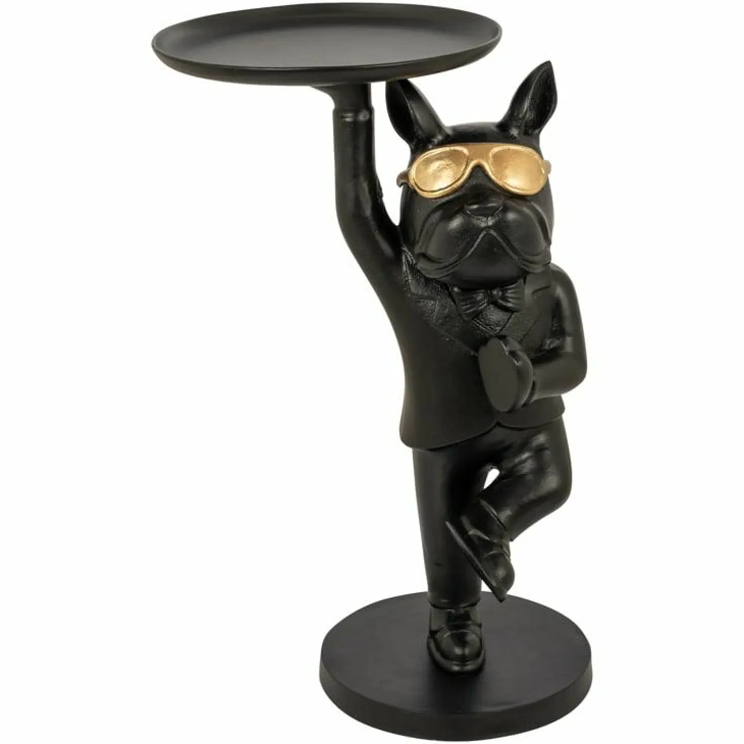 Bijzettafel Bullie Ø65 cm - Zwart/Goud - Loft24.nl