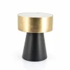 Bijzettafel Bunga klein - zwart/goud - Loft24.nl