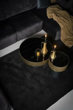 Bijzettafel Bunga klein - zwart/goud - Loft24.nl