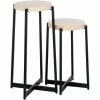 Bijzettafel Dillinger Marmer - Set van 2 stuks - Loft24.nl