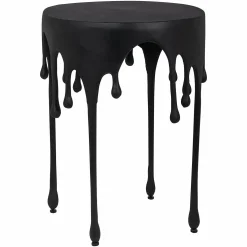 Bijzettafel Laila Ø43 cm - Zwart - Loft24.nl