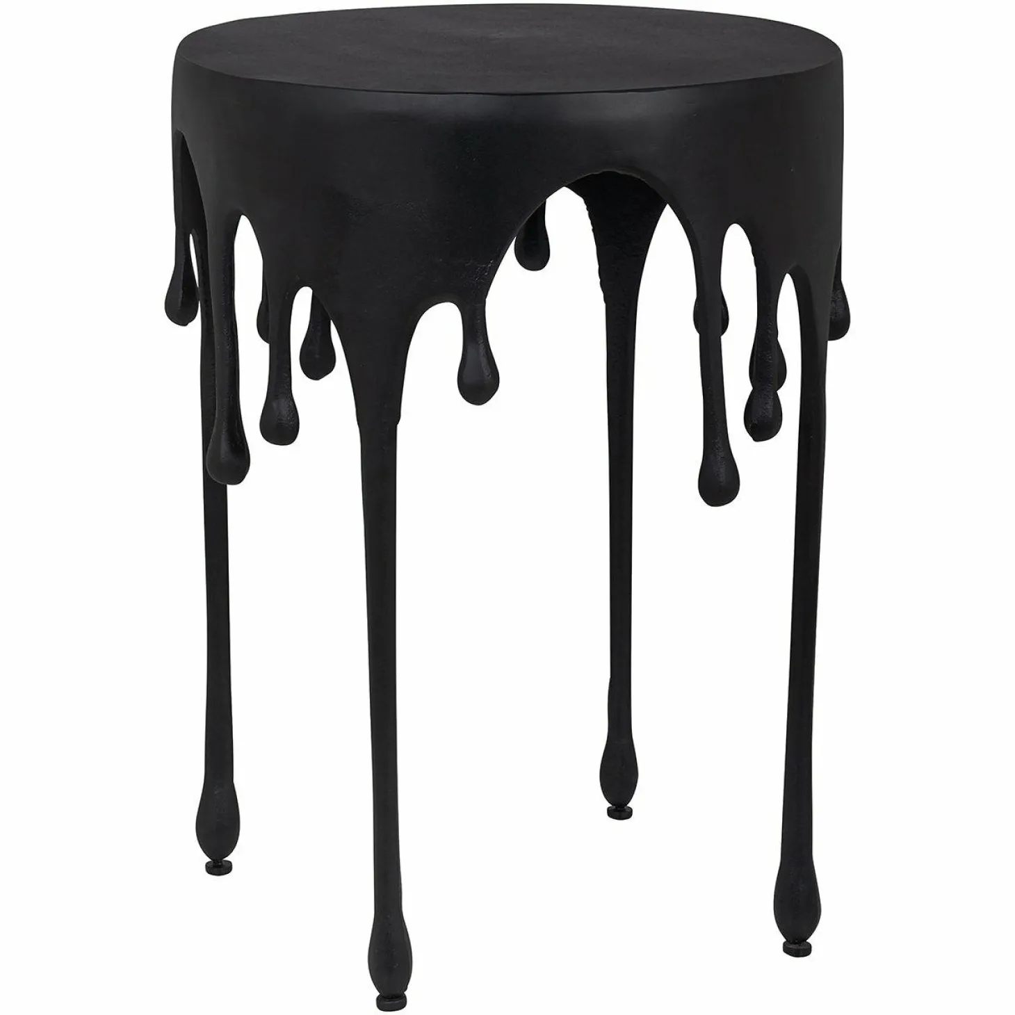 Bijzettafel Laila Ø43 cm - Zwart - Loft24.nl