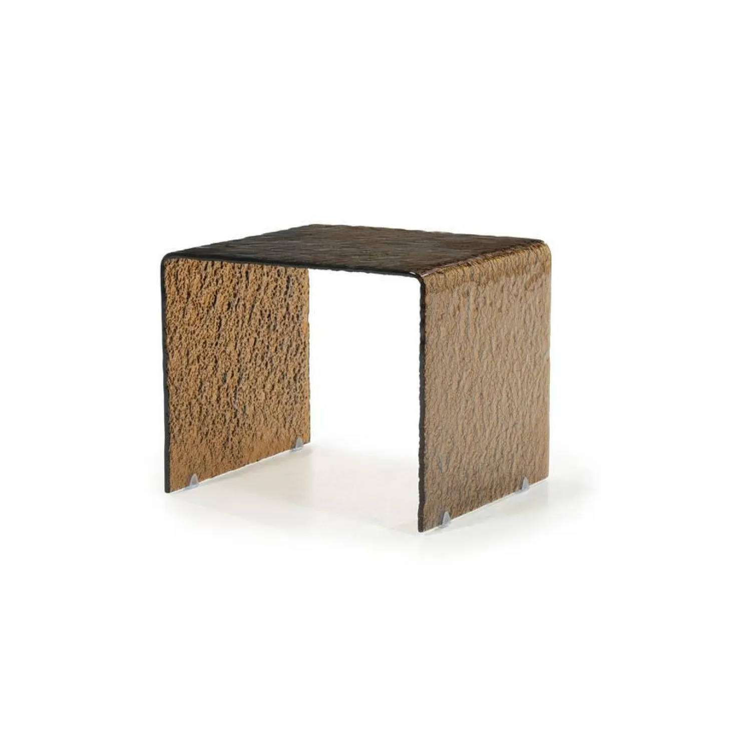 Bijzettafel Ripple Glas 50 x 45cm - Loft24.nl