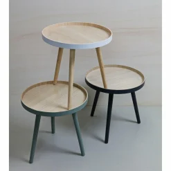 Bijzettafel Sash groen Ø41cm - Loft24.nl