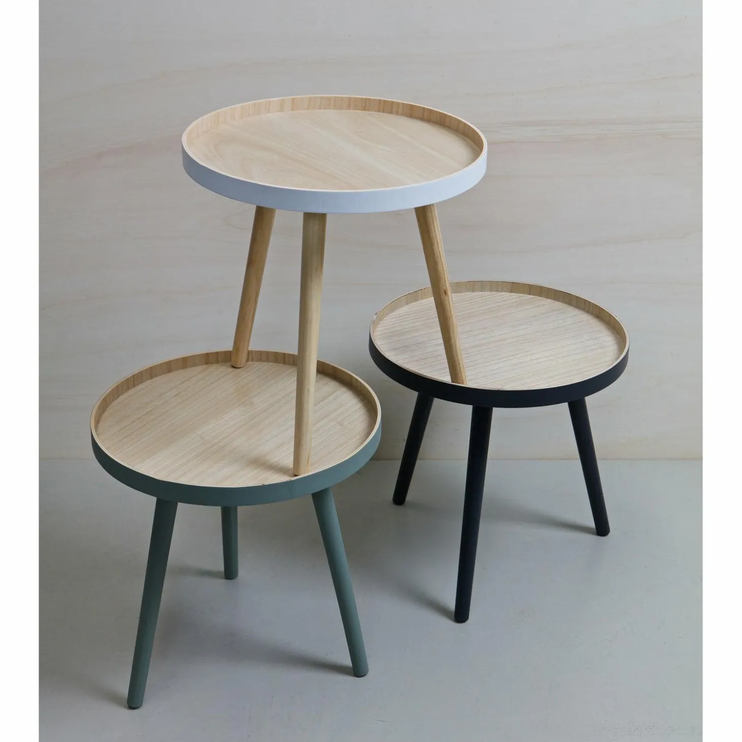 Bijzettafel Sash groen Ø41cm - Loft24.nl
