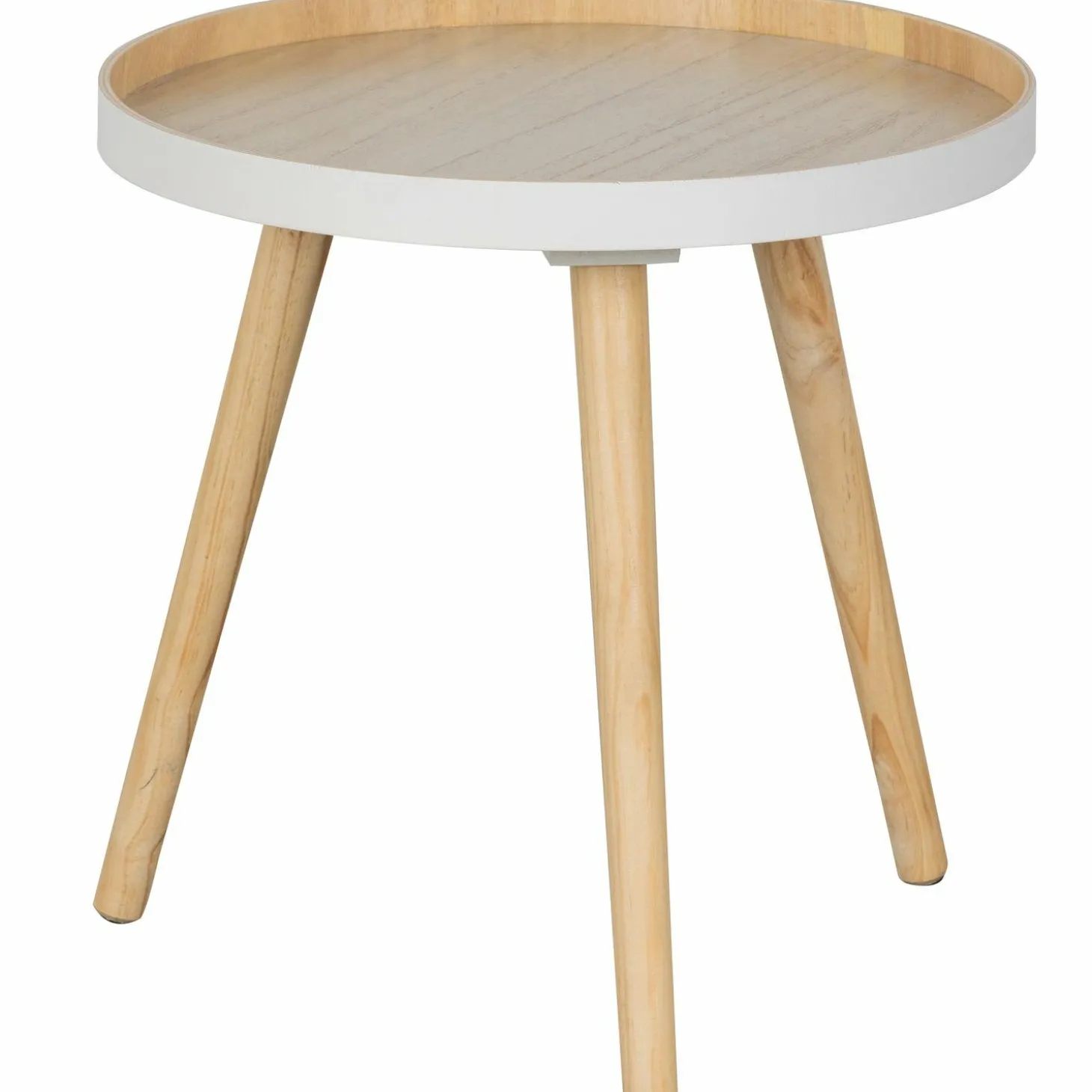 Bijzettafel Sash naturel Ø41cm - Loft24.nl