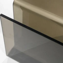 Bijzettafel Shadow Glas 48 x 42 - Bruin - Loft24.nl