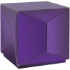 Bijzettafel Shifra Spiegelglas 40 x 40 cm - Paars - Loft24.nl