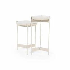 Bijzettafel Sib Marmer set van 2 stuks - Loft24.nl