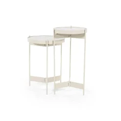 Bijzettafel Sib Marmer set van 2 stuks - Loft24.nl