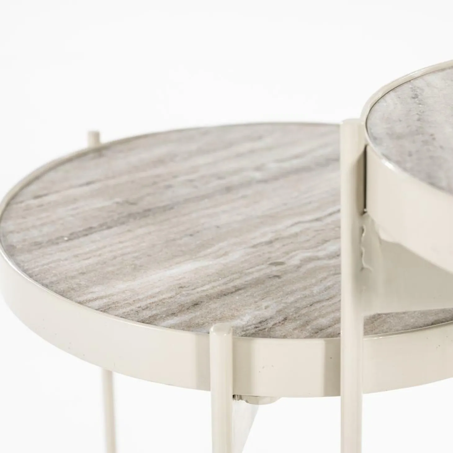 Bijzettafel Sib Marmer set van 2 stuks - Loft24.nl