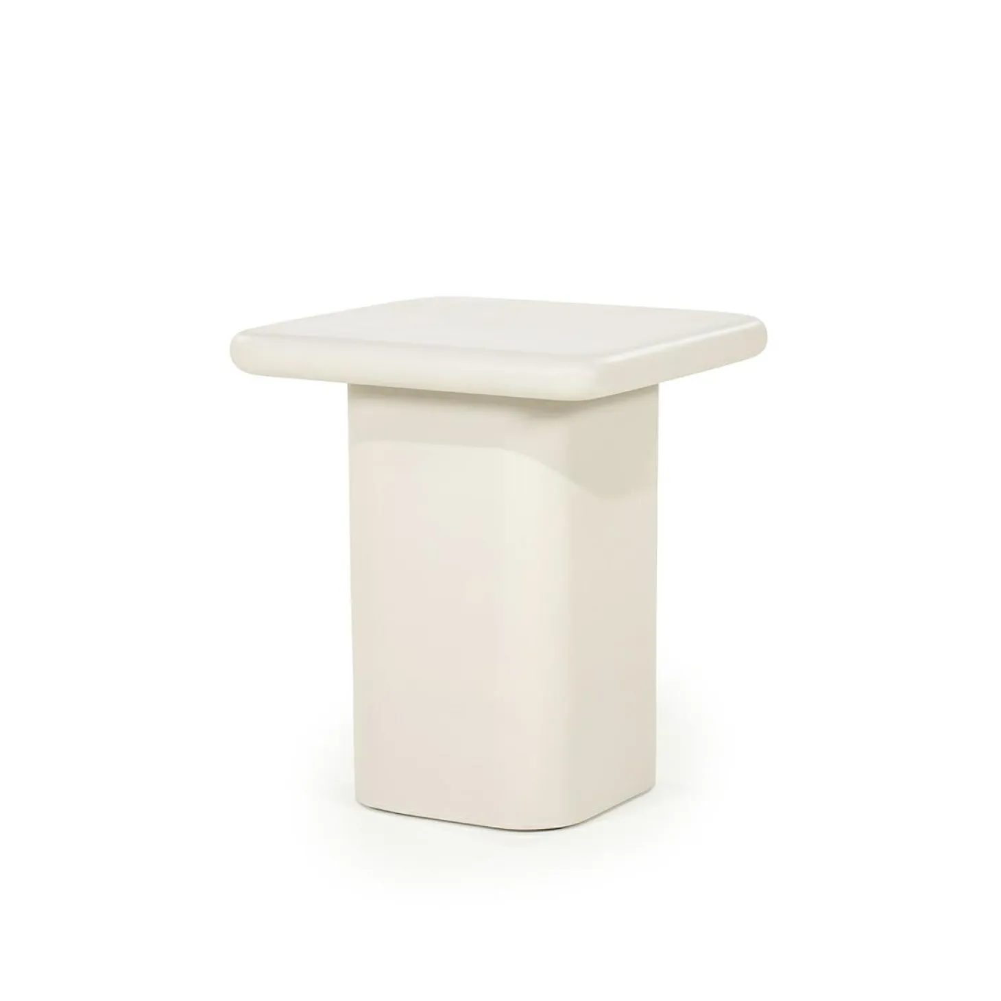 Bijzettafel Siminto kleur Beige - 40 cm - Loft24.nl