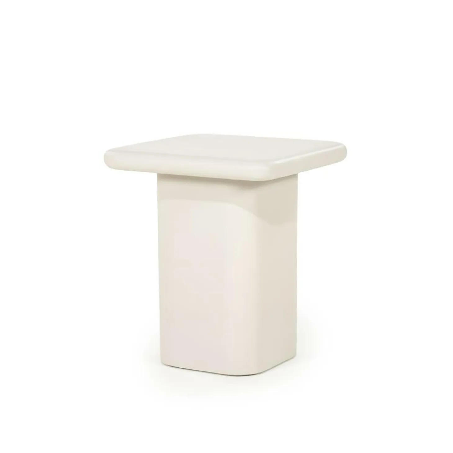 Bijzettafel Siminto kleur Beige - 40 cm - Loft24.nl