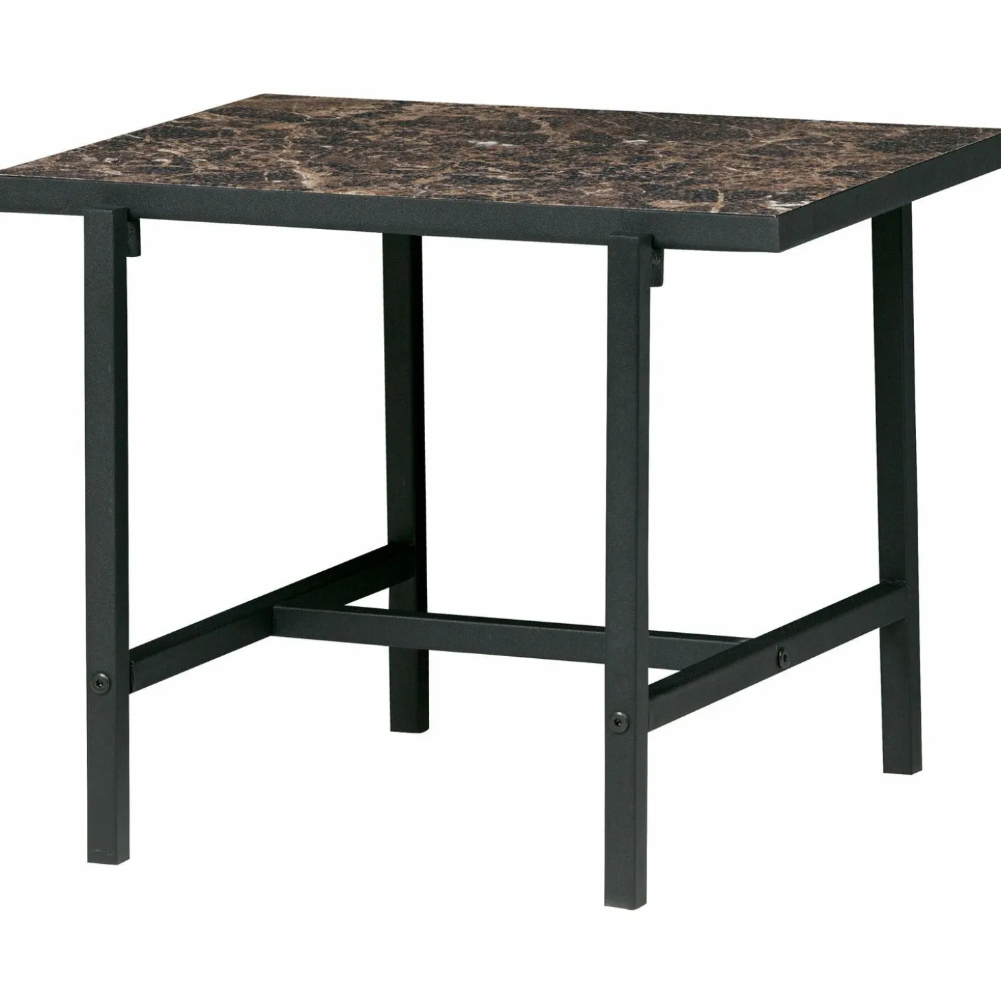 Bijzettafel Turn 50 x 44cm Zwart - Loft24.nl