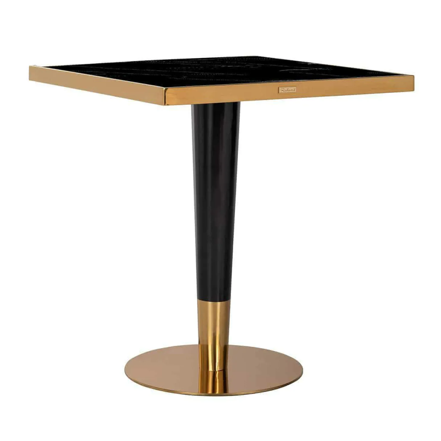 Bistrotafel Can Roca 70 x 70 cm - Zwart/Goud - Loft24.nl