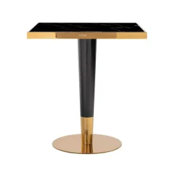 Bistrotafel Can Roca 70 x 70 cm - Zwart/Goud - Loft24.nl