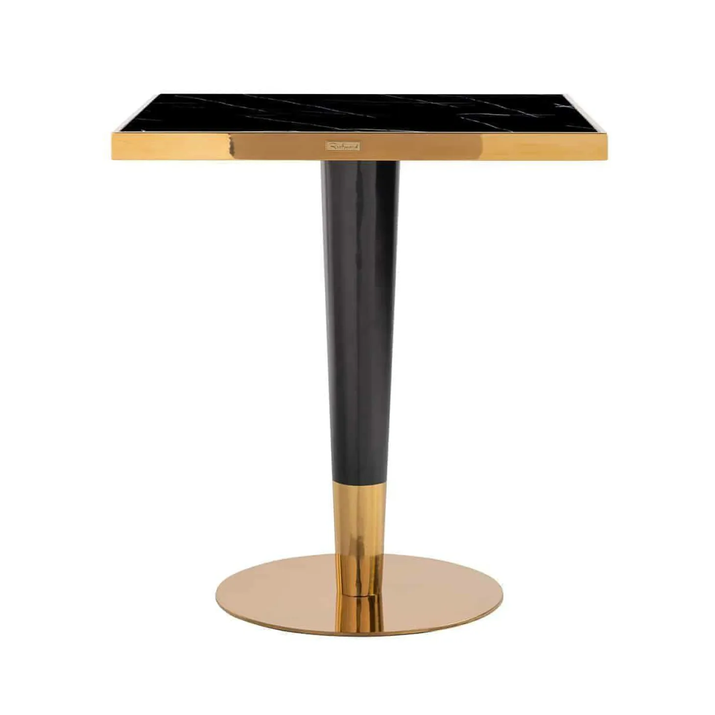 Bistrotafel Can Roca 70 x 70 cm - Zwart/Goud - Loft24.nl