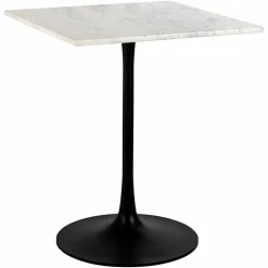 Bistrotafel Carlten Marmer 65 x 65 cm - Wit - Loft24.nl