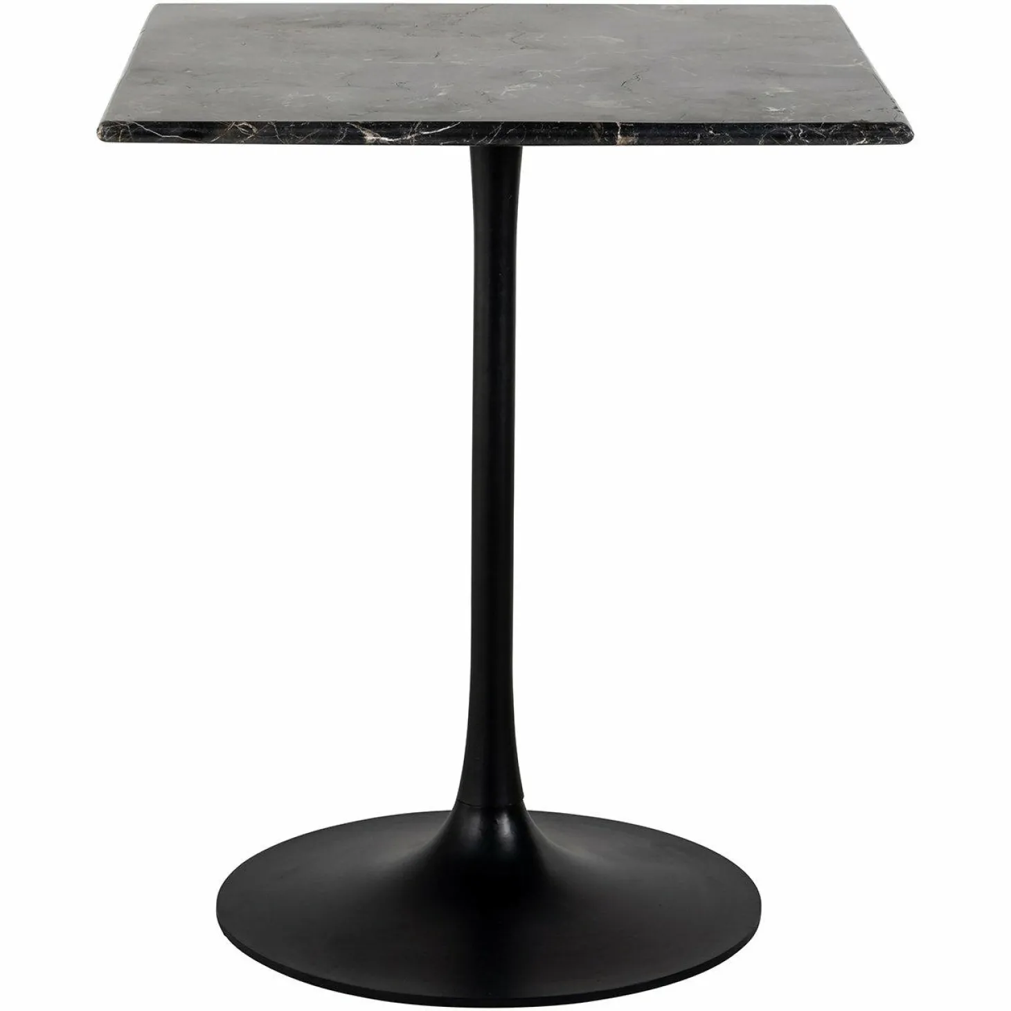 Bistrotafel Carlten Marmer 65 x 65 cm - Zwart - Loft24.nl