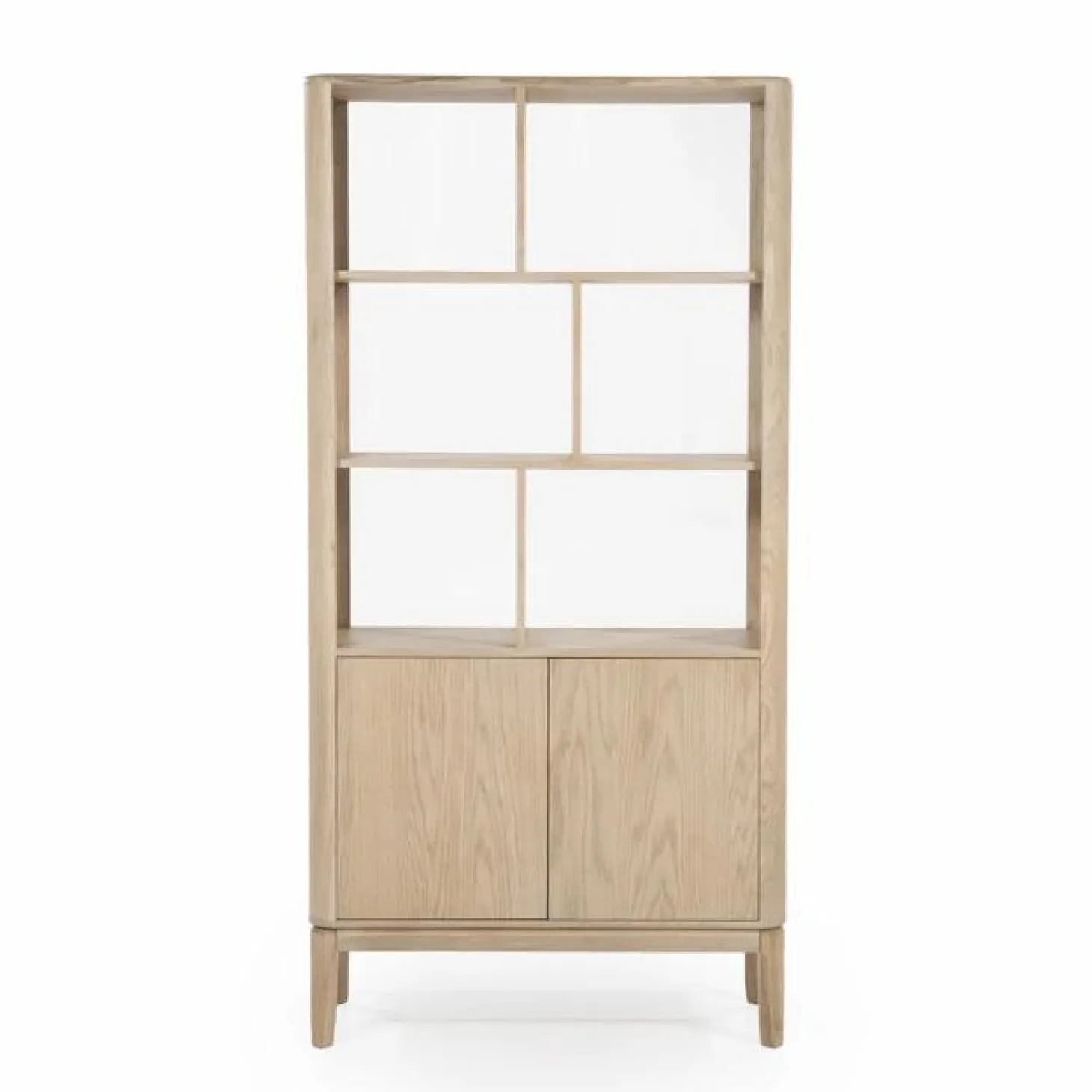 Boekenkast Harvey Eikenhout 180 x 90 cm - Naturel - Loft24.nl
