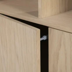 Boekenkast Harvey Eikenhout 180 x 90 cm - Naturel - Loft24.nl
