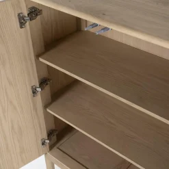Boekenkast Harvey Eikenhout 180 x 90 cm - Naturel - Loft24.nl