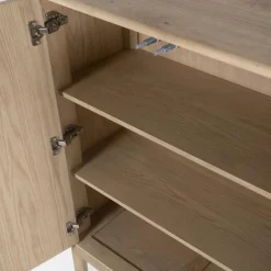 Boekenkast Harvey Eikenhout 180 x 90 cm - Naturel - Loft24.nl