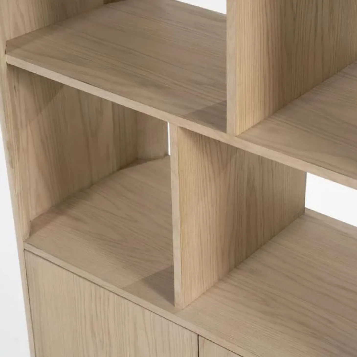 Boekenkast Harvey Eikenhout 180 x 90 cm - Naturel - Loft24.nl