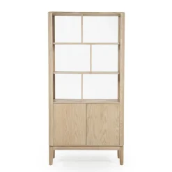 Boekenkast Harvey Eikenhout 180 x 90 cm - Naturel - Loft24.nl