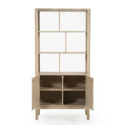 Boekenkast Harvey Eikenhout 180 x 90 cm - Naturel - Loft24.nl