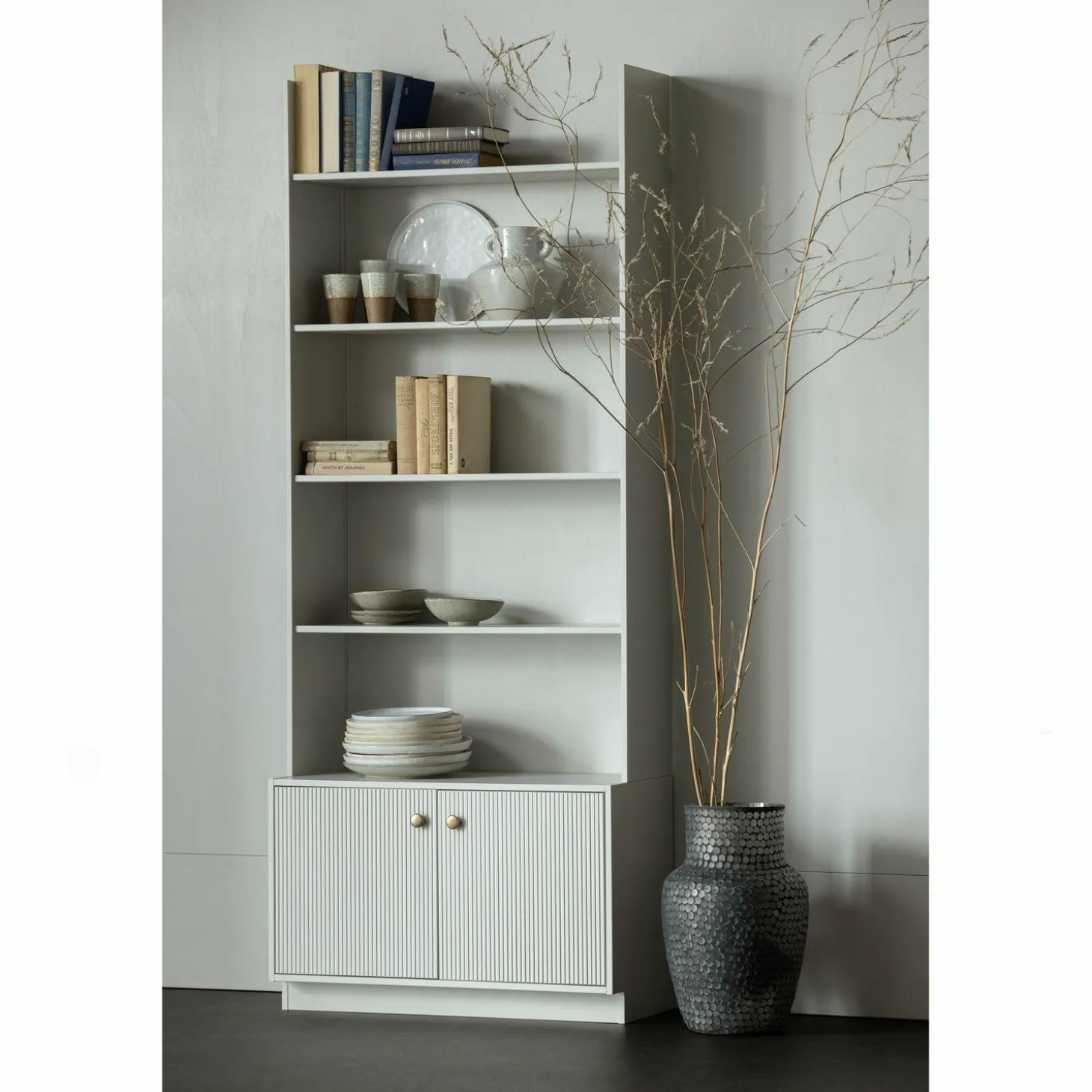 Boekenkast Madu Grenenhout 200 x 80cm - Loft24.nl