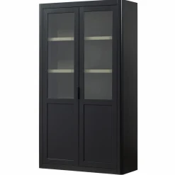 Buffetkast Gunnar Grenenhout, 217 x 120cm, kleur Zwart - Loft24.nl