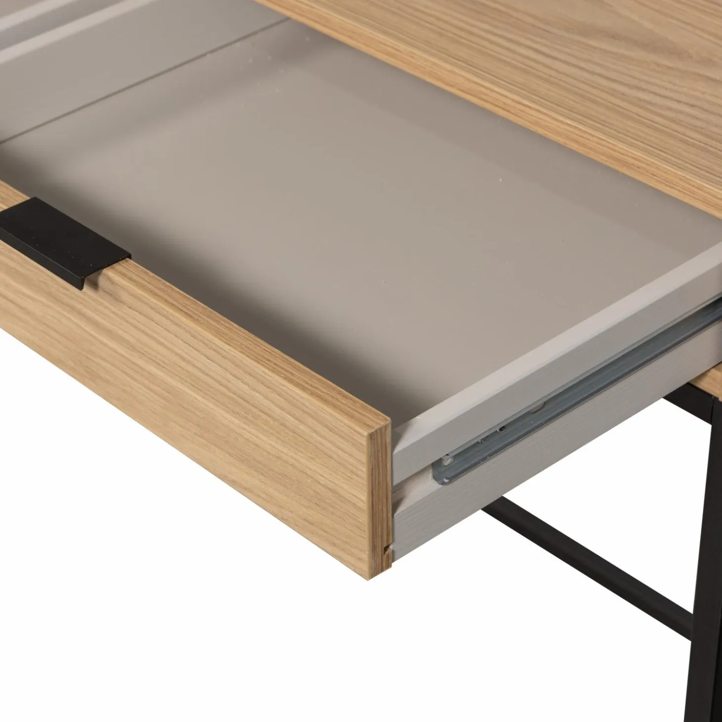 Bureau Silas Eiken, 140 x 44cm, kleur Naturel - Loft24.nl