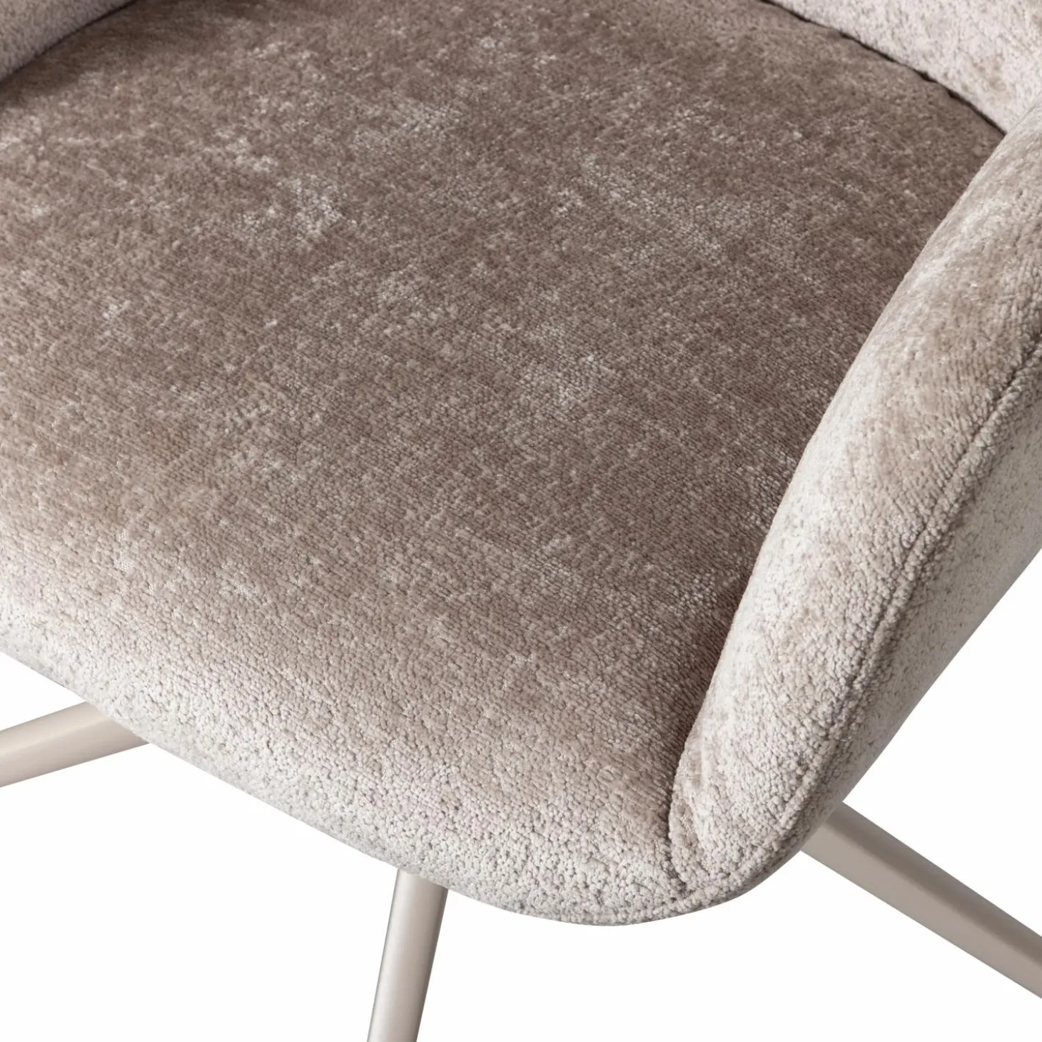 Bureaustoel Morros Chenille, kleur Taupe - Loft24.nl
